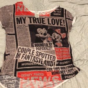 Disney Newspaper Shirt